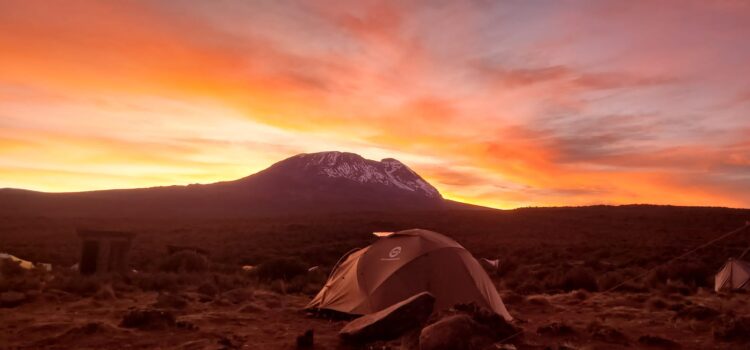 Writing With Purpose | Mount Kilimanjaro Camp Sunrise